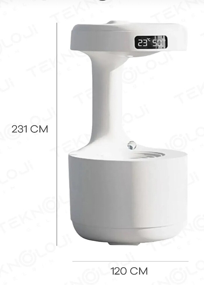 Hava nemlendirici  Anti yerçekimli Su Damlacıklı Buharlı Difüzör - Görsel 2