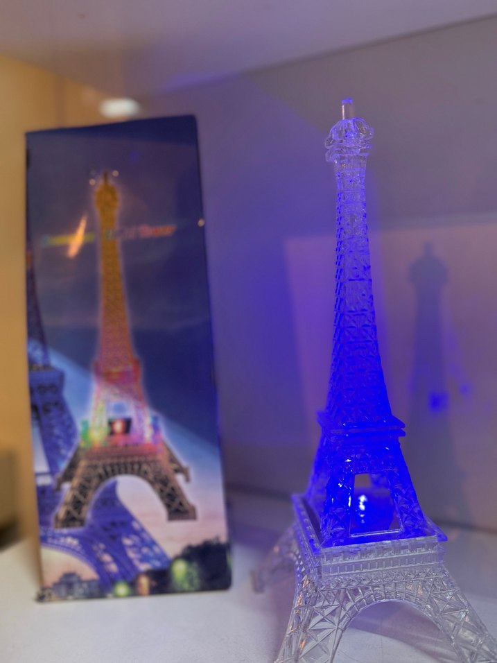 Renkli Işıklı Eyfel Kulesi Biblo - Görsel 2