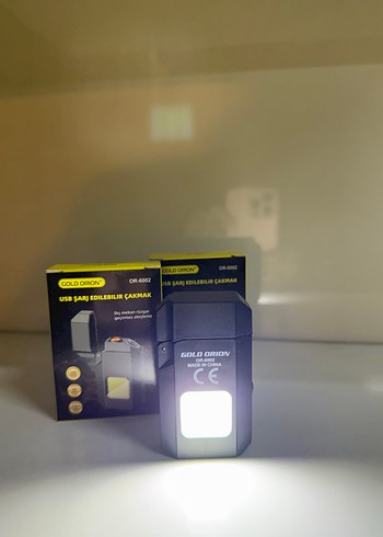 Sarı USB Şarjlı Power Bank ÇAKMAK - Görsel 2