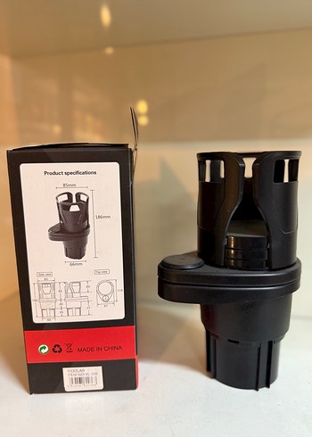 Araç Telefon ve Bardak Tutucu Siyah - Görsel 3