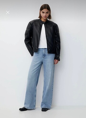 Pull and Bear Pull and Bear Deri Ceket