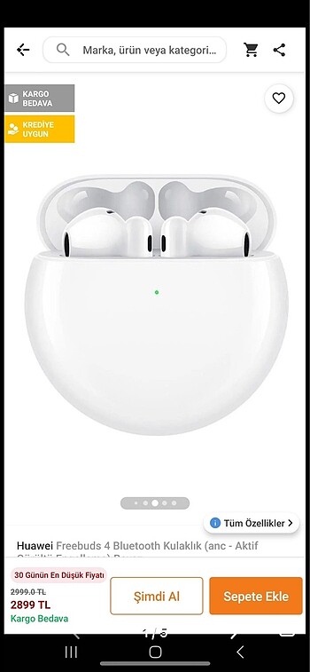 Huawei freebuds 4 Bluetooth kulaklık