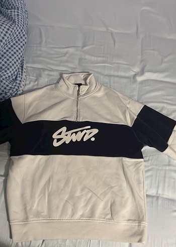 Fermuarlı Yarım Boğazlı Erkek Sweatshirt