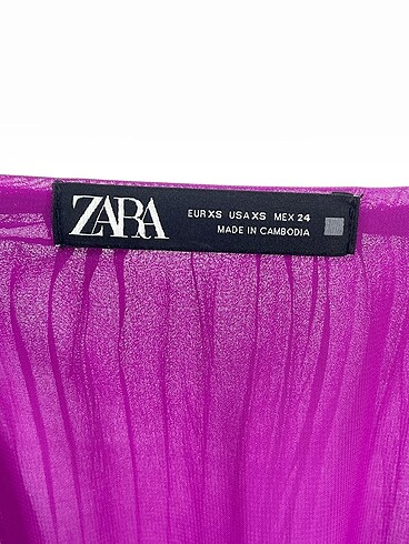 xs Beden mor Renk Zara Uzun Elbise %70 İndirimli.