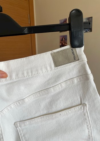 xl Beden beyaz Renk Kadın Beyaz Yüksek Bel Mini Şort