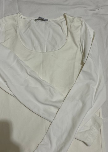 Beyaz Uzun Kollu Kadın Bluz - Görsel 2