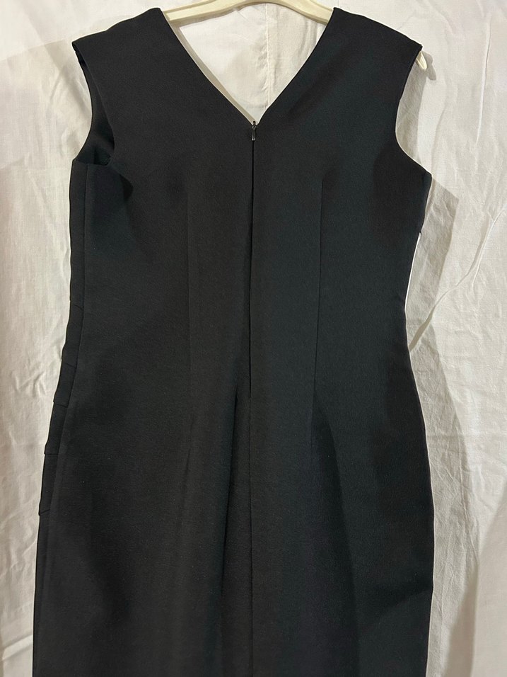 Zebra Desenli V Yaka Midi Kalem Elbise - Görsel 3