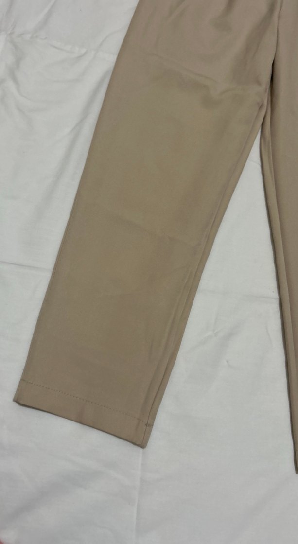 Krem kumaş pantolon - Görsel 3