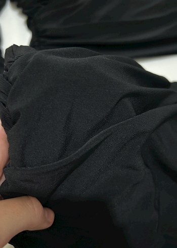 Uzun Kollu Siyah Mini Drapeli takım - Görsel 4