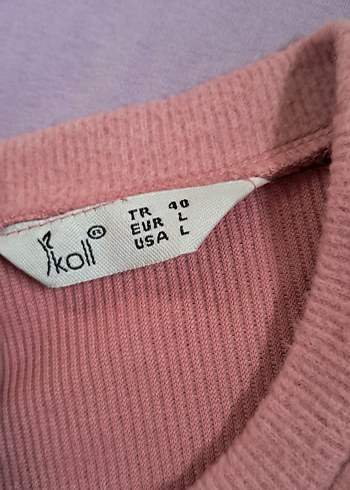 açık pembe Fırfırlı Uzun Kollu kadın Elbisesi - Görsel 4