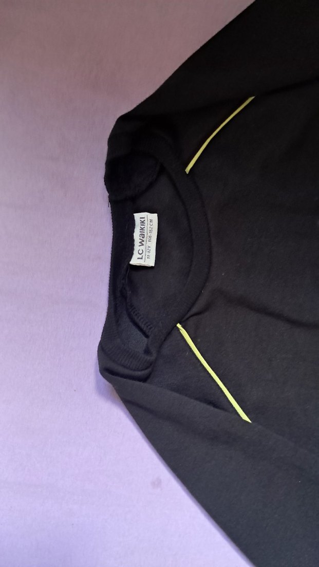 kız çocuğu Siyah Baskılı Mini Sweatshirt - Görsel 3