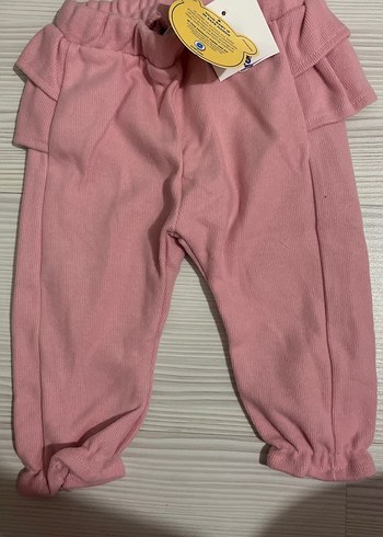 Kız Çocuk fırfır detaylı eşofman alt 12-18 ay - Görsel 2