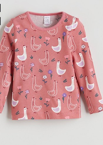 12-18 Ay Kız Çocuk Uzun kollu tişört - Görsel 2