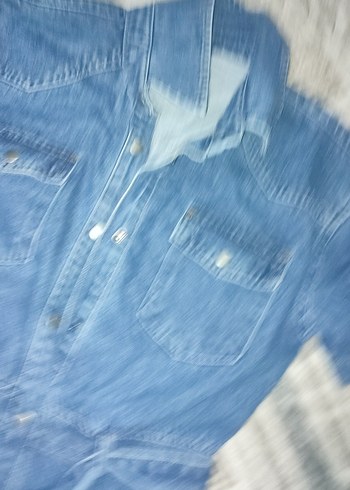 xs Beden mavi Renk Kemerli Mavi Denim Midi Elbise
