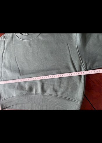 turkuaz Kadın Sweatshirt Uzun Kollu Rahat Kesim - Görsel 3