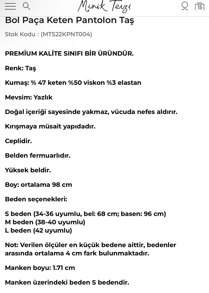 Minik Terzi pantolon - Görsel 3