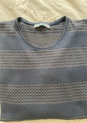 Gri Erkek Örgü Triko Kazak - Görsel 5