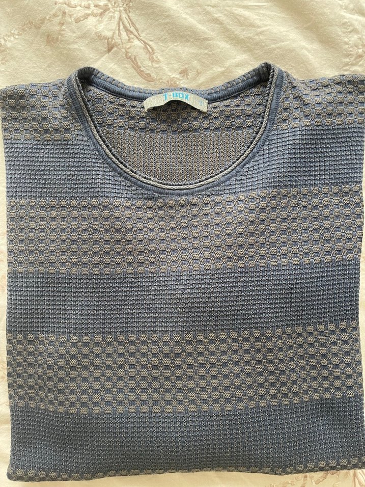 Gri Erkek Örgü Triko Kazak - Görsel 5