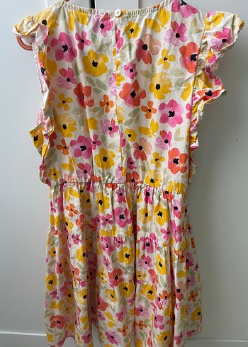 Çiçek Desenli Bohem Kız Elbisesi - Görsel 3