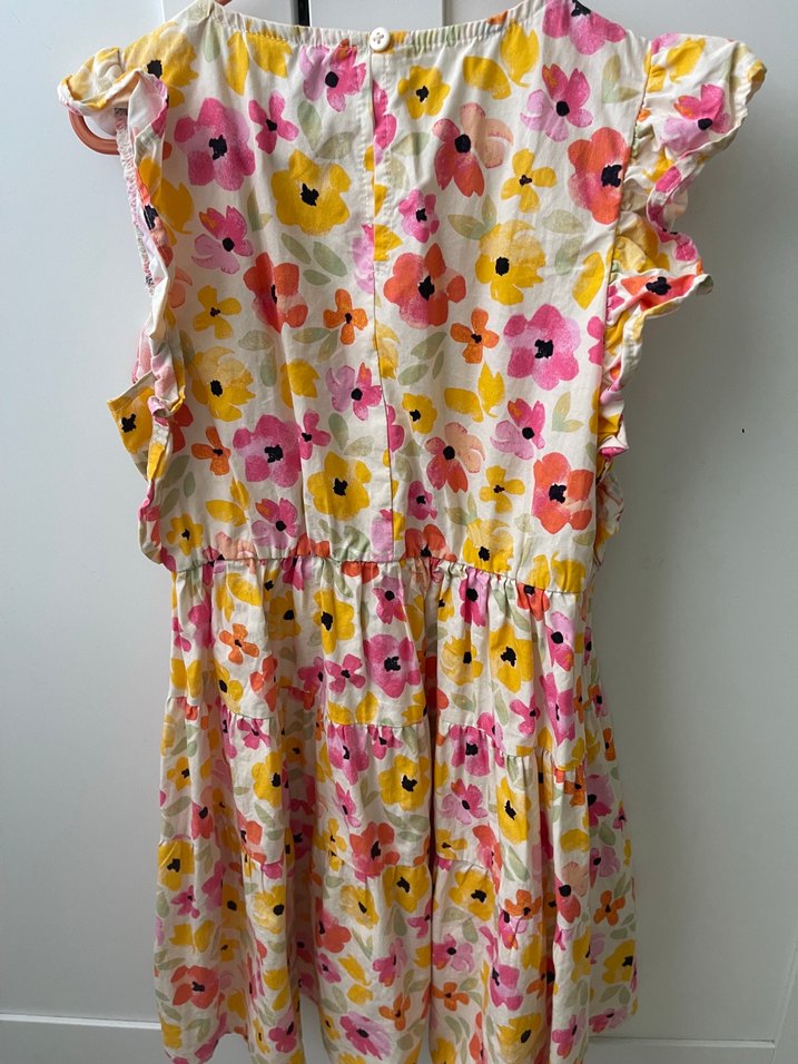 Çiçek Desenli Bohem Kız Elbisesi - Görsel 3