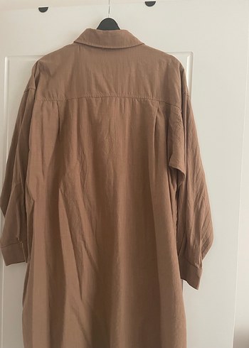 Camel Kadın Pamuklu Uzun Kollu Gömlek - Görsel 7