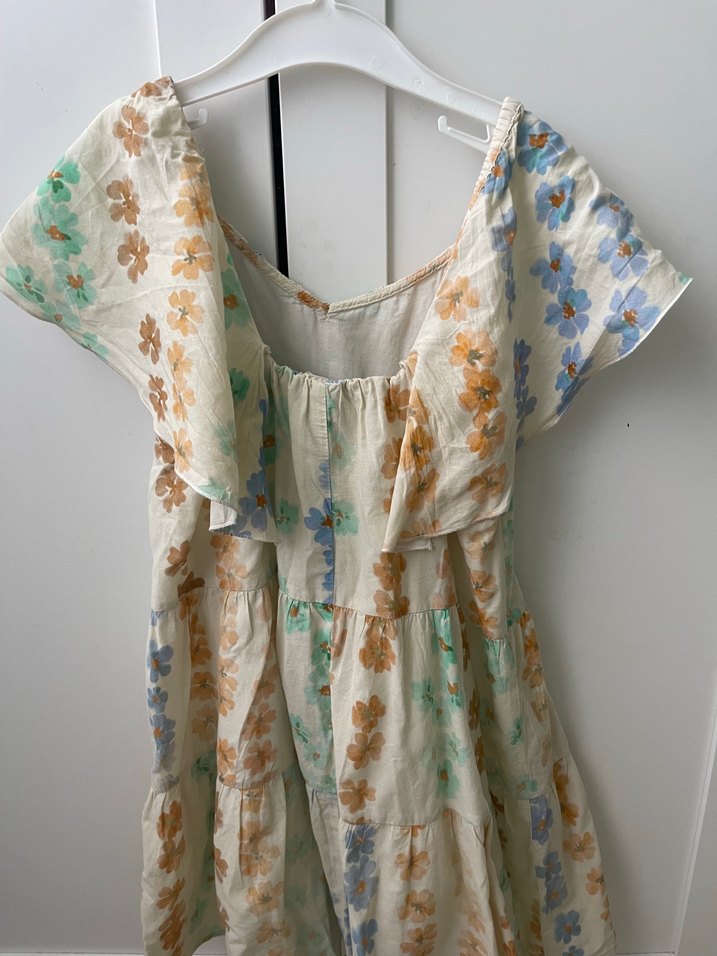 Çok Renkli Bohem Kız Elbisesi - Görsel 3