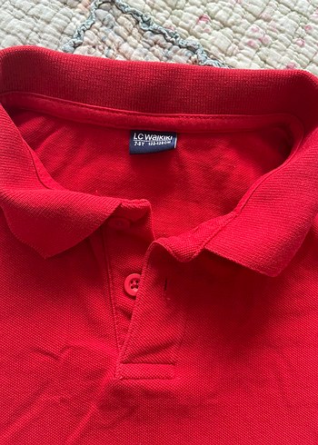 Kırmızı Uzun Kollu Polo Tişört - Görsel 4