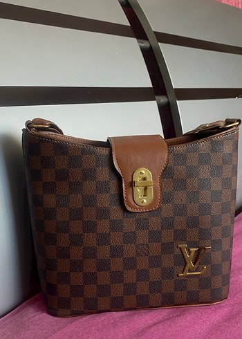 Kahverengi Deri Kemerli Kadın Çanta - Görsel 2