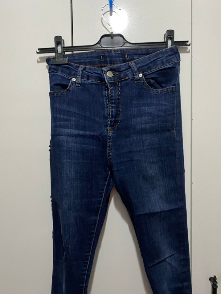 Kadın Lacivert Dar Pantolon 24 BEDEN - Görsel 3