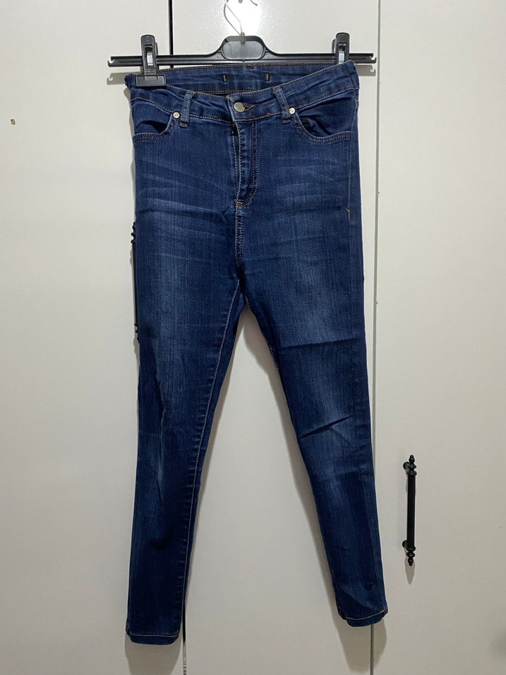 Kadın Lacivert Dar Pantolon 24 BEDEN - Görsel 5