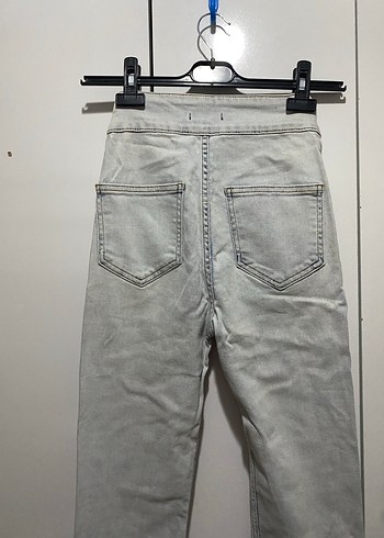 buz mavisi Düğmeli Kadın Jean 24/34 beden - Görsel 5