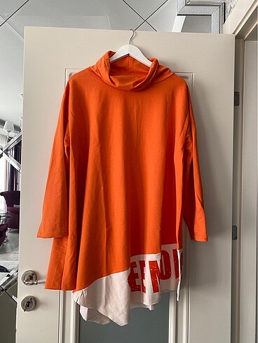 Oversize kalıp boğazlı tunik 36/40 uyumlu