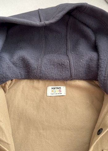 Bej Kapüşonlu Erkek Keten Trençkot - Görsel 2