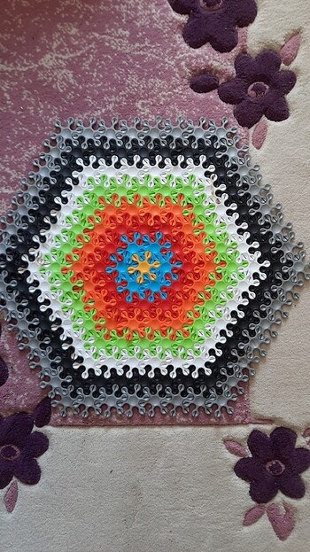 Beden Renk Dede Lego Eğitici Çiçek Puzzle Büyük Boy