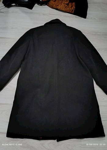 LCW Siyah Erkek Midi Klasik Palto - Görsel 7