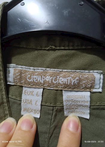 Y2K Haki Düğmeli Kadın Ceket - Görsel 3