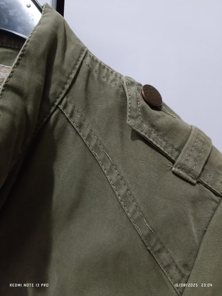 Y2K Haki Düğmeli Kadın Ceket - Görsel 4