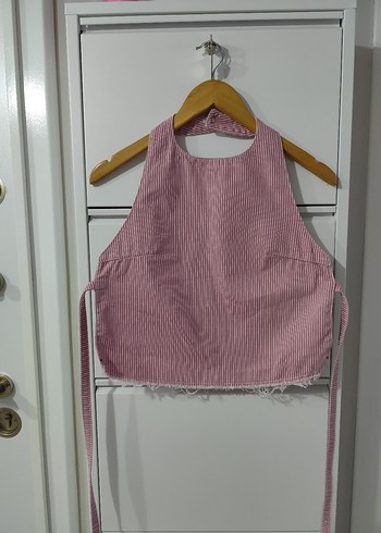 Pull&Bear 100% Pamuklu Arkadan Bağlamalı Kot Üst Büstiyer - Görsel 3