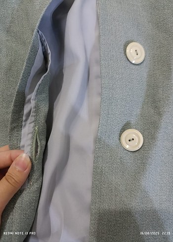 Kadın Su Yeşili Beli Kuşaklı Uzun Klasik Trençkot Kaban - Görsel 4