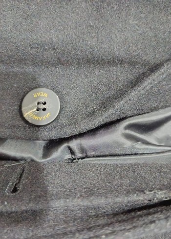 Siyah Midi Erkek Ofis Klasik Palto - Görsel 9