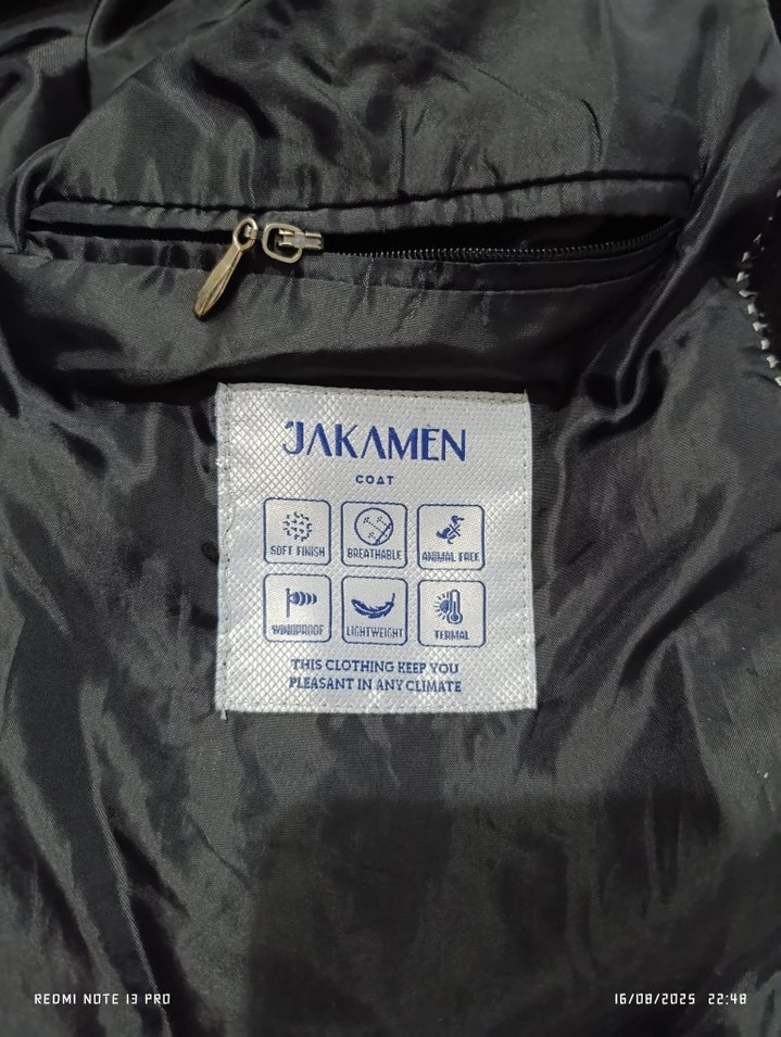 Siyah Midi Erkek Ofis Klasik Palto - Görsel 3