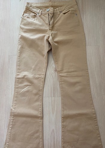 Bej Kadın Kumaş Pantolon