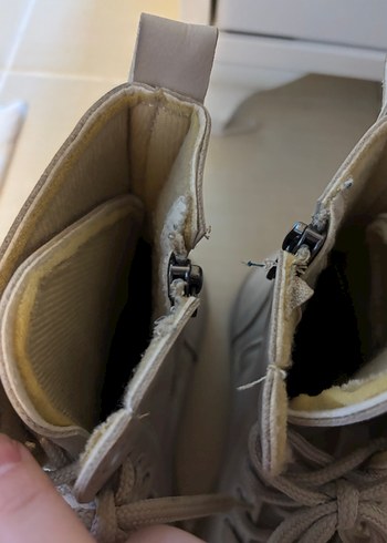 Bej Stiletto Topuklu Kadın Botları - Görsel 4