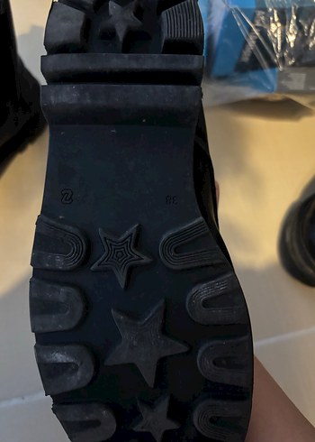 Siyah Deri Goth Stiletto Topuklu Bot - Görsel 3