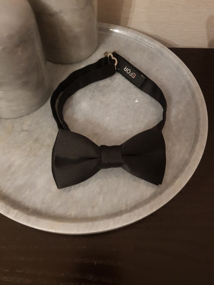 Klasik Siyah Efor Marka Erkek Papyon - Görsel 3