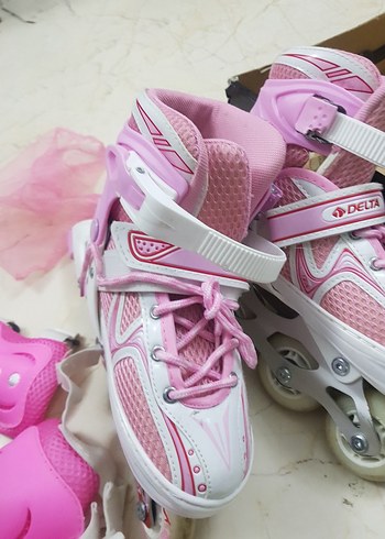 delta GRD 16 Pembe ayarlanabilir  Paten Seti 31-34 - Görsel 3