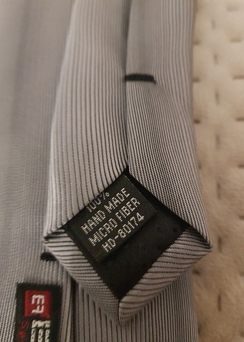 Gri Minimalist Erkek Efor Kravat - Görsel 4