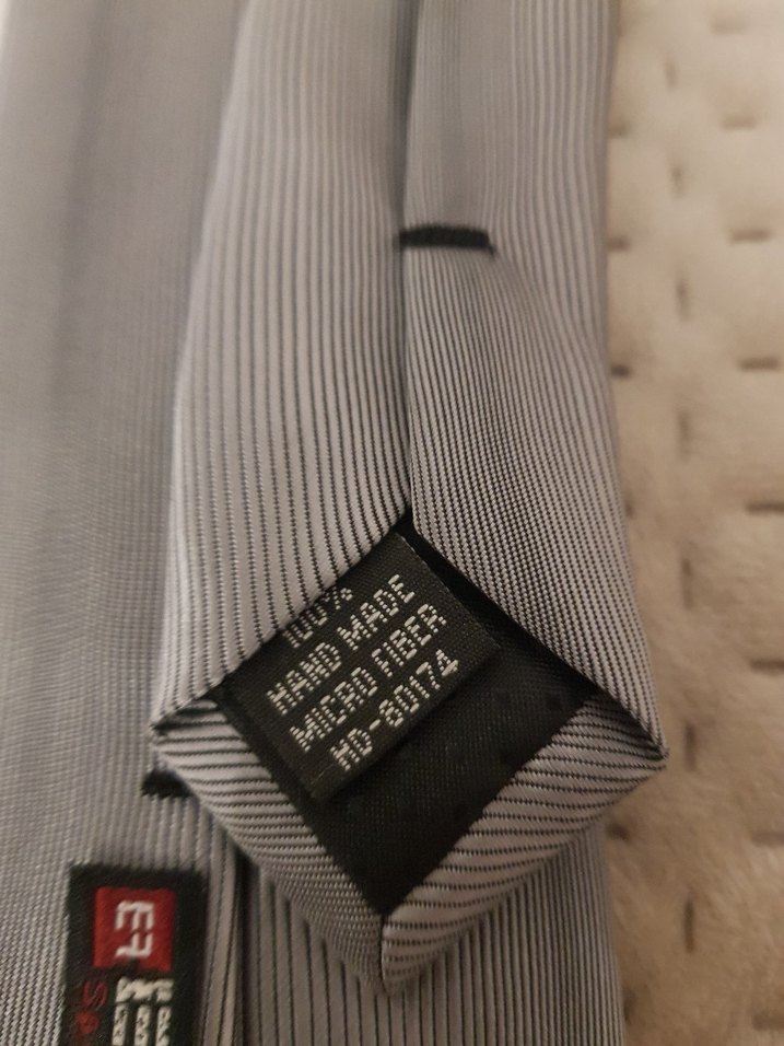 Gri Minimalist Erkek  Efor Kravat - Görsel 4