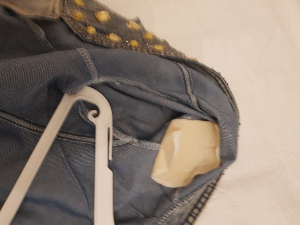 Taşlı Mavi Kadın Kot Ceket - Görsel 3