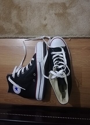 Converse Deri Dolgu Topuk Ayakkabı